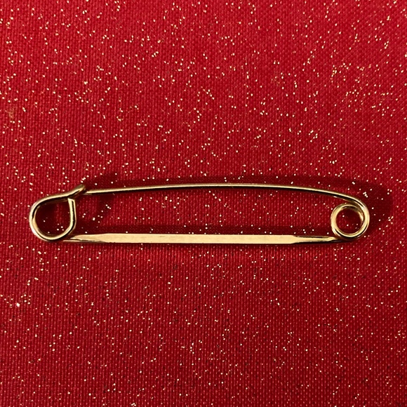 Jewelry Making  Oversize Safety Pin, Vintage Swivel  pins.Race Horse Charm. - Picture 4 of 6